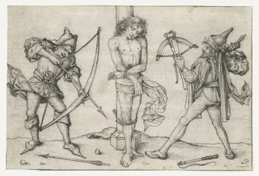 Heilige Sebastiaan met boogschutters