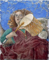 Muzikant engel door Melozzo da Forli, ca. 1480