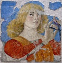 Musicerende engel, door Melozzo da Forlì, ca. 1480
