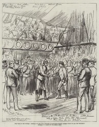 De Oorlog in de Soedan, Aankomst van de 10e Huzaren in Souakim, Bezoek van Baker Pasha aan zijn Oude Regiment