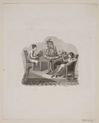 Scène met twee vrouwen