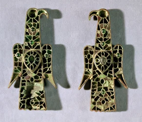 Paar Adelaarvormige Broches