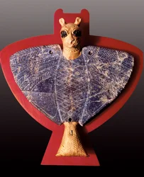 Mesopotamië: Adelaar met leeuwenkop Statuette uit de schat van de Ur-dynastie