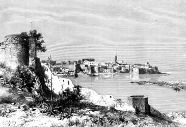 Rabat en de monding van de Bu-Regrag rivier, Marokko