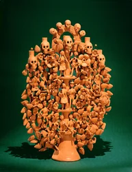 Levensboom (enkel gebakken aardewerk)