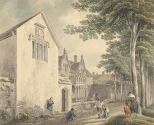Armenhuizen in de kerk van St. Cuthbert, Wells