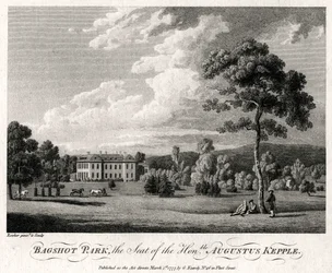 Bagshot Park, het landgoed van de Eerwaarde Augustus Kepple, 1777