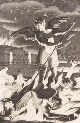 Illustratie voor John Miltons Paradise Lost, 1688