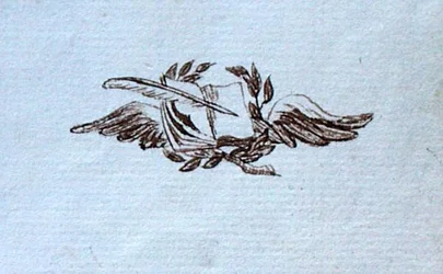 Tekening uit het plakboek van Michael Faraday