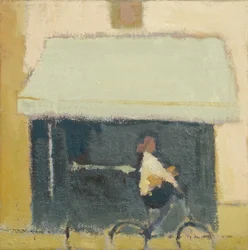 Fiets en stokbrood, 2017 (olieverf op linnen)