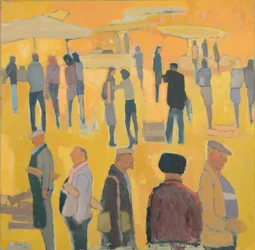 Marktdag, 2017 (olieverf op linnen)