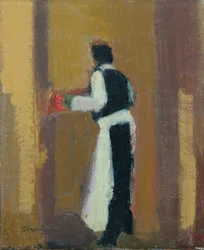 Parijse ober, 2015 (olieverf op linnen)