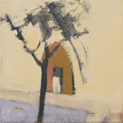 Puymirol Kerk, 2017 (olieverf op linnen)