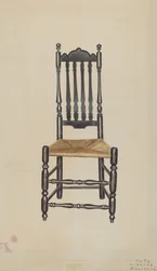 Banister rugleuningstoel, 1938