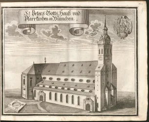 Duits: St Peters Gotts Hauß en parochiekerken in München