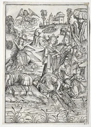 Der Schatzbehalter: Mozes Gevonden door de Dochter van de Farao (recto)