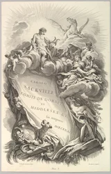 Frontispice voor het graf van Charles Sackville, graaf van Dorset Frontispice voor ..., ca. 1736