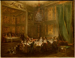 Diner van Prins Louis François de Conti, Tempelpaleis. 1766