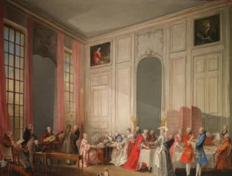 Middagthee in de tempel