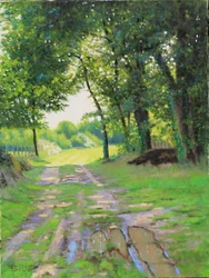 Chemin de Gironde olieverf, 2018 (olieverf op doek)