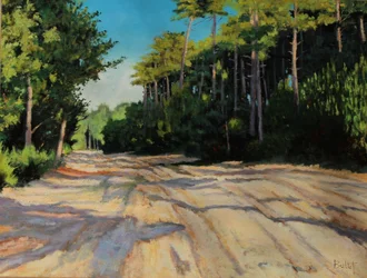 chemin de gironde (olieverfschilderij)