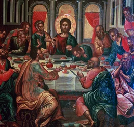 Ikoon schilderij van het Laatste Avondmaal