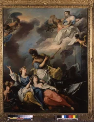 Allegorie van de Vrede van Wenen in 1606