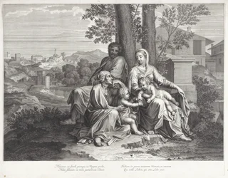 Heilige Familie met Elisabet en Johannes de Doper