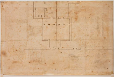 Fragmentarisch plan van San Silvestro in Capite