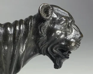 Naakte bacchanten rijden op panters