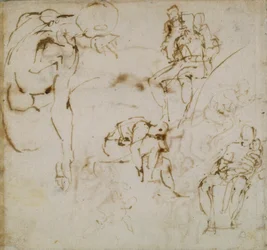 Pagina uit een schetsboek, ca. 1490-1560