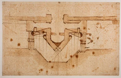 Progetto di fortificazione di una porta, XVI secolo