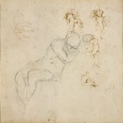 Recto: Acht figuurstudies. Verso: Figuurstudie