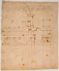 Schetsen voor de koepel van Santa Maria del Fiore
