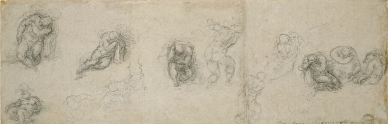 Studies van een slapende apostel en andere figuren