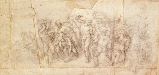 Studie van figuren voor een verhalende scène