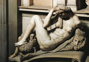 De Nacht, detail van het grafmonument van Giuliano de
