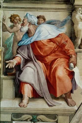 De Sixtijnse Kapel; plafondschilderingen na restauratie (fresco)