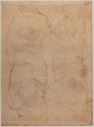 Twee studies van een oude Venus