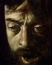 David met het hoofd van Goliath (detail)