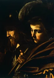 Gezichten van twee mannen (detail)