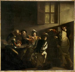 De roeping van Mattheüs (schilderij op doek)