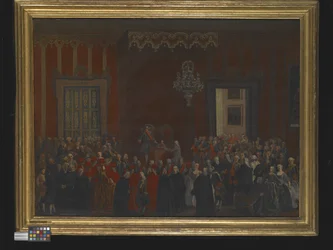 Een burgerlijke ceremonie bij de troonsbestijging van Ferdinand IV tot koning van Napels in 1759, circa 1780