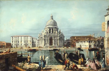 De kerk van Santa Maria della Salute, Venetië