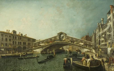 De Rialtobrug, Venetië, ca. 1740