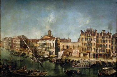 Uitzicht op het Canal Grande vanaf de Fondamenta Del Vin, 1736-1737