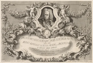 Gezichten van Venetië: Frontispice - Titelpagina, 1741