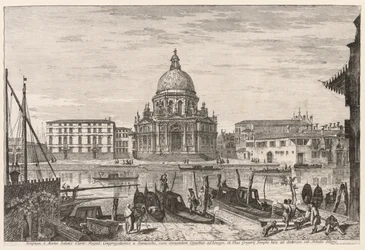 Gezichten op Venetië: S. M. Della Salute, 1741