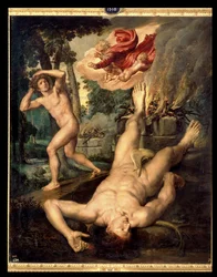 De dood van Abel (olieverf op doek)