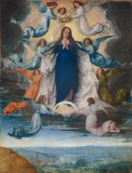 De Hemelvaart van de Maagd, ca.1500 (olieverf op paneel)